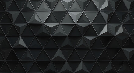 Fototapeta premium Abstract Dark Geometric Background with Repeating Triangular Pattern