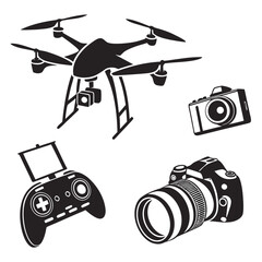 Drone camera controller photography equipment quadcopter © rabi