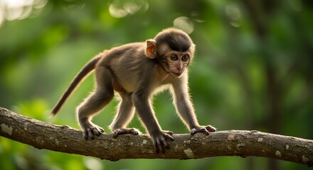 Obraz premium Baby monkey on branch