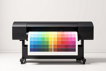 Large format printers using digital technology, using CMYK ink, sublimation printers.