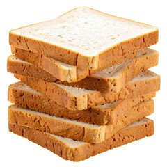 Stack of toasted bread slices