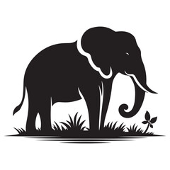 Fototapeta premium Elephant Silhouettes