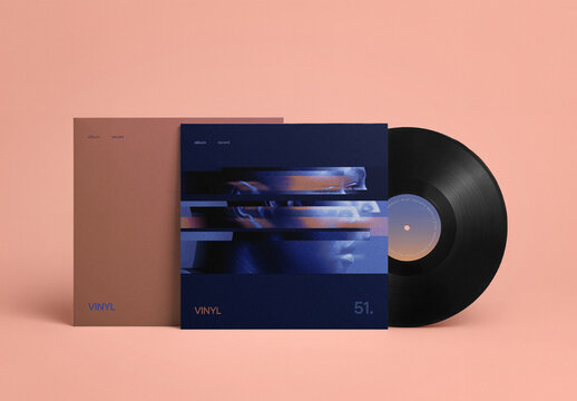 Modern Vinyl Album Mockup