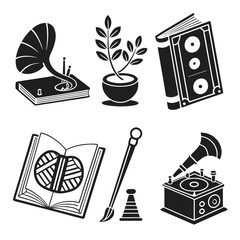 Vintage objects and craft supplies book
