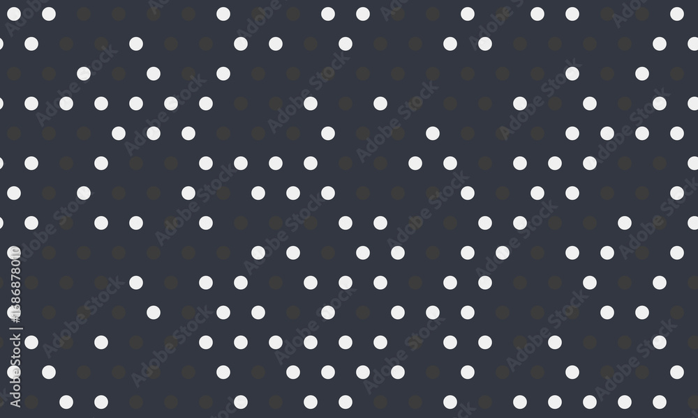 Poster abstract seamless pattern of white dots on a dark background. perfect for textile design, website ba