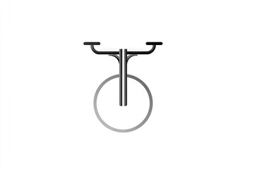 Stylish single-wheeled bicycle design.