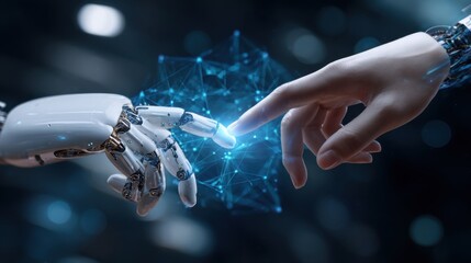 human robot fingertip connection network