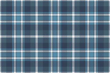 Classic blue plaid pattern. Seamless tartan design ideal for fabric, apparel, backgrounds, and digital projects. Evokes a feeling of tradition and comfort.