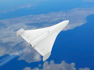 Jet powered military unmanned aerial vehicle