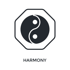 Harmony Icon Glyph Style. Vector Illustration For Graphic Design