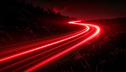 Png neon rays vector abstract background. Red Futuristic technological style. Png Abstract background with speed lines. Vector illustration. Futuristic. The light lines of the road are red