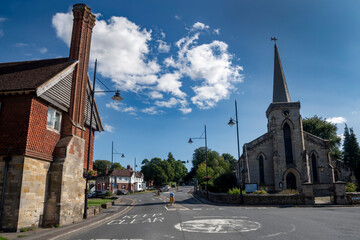 Sussex village Forest Row in sunshine
