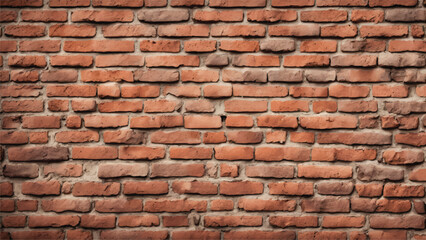 Obraz premium Brick wall background. Brick wall texture. Weathered red brick wall.