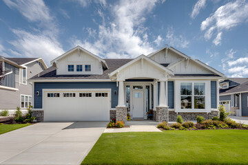 Modern Single-Level Home with White Trim
