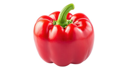 Red Bell Pepper isolated on a transparent background