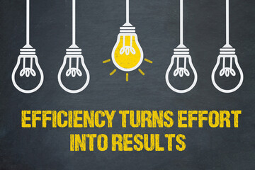 Efficiency Turns Effort Into Results	
