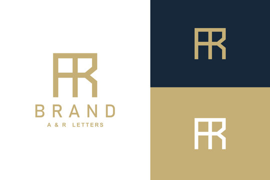 ar logo design Vector illustration template