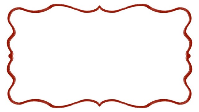Aesthetic hand drawn vintage coquette frame background 4K video. Suitable for wedding, invitation, engagement, party, birthday ,etc.