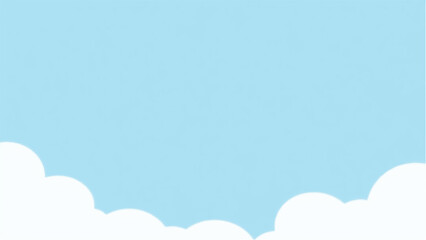Clouds Under a Bright Blue Sky. Clouds and Blue Sky. Illustration of Blue Clear Sky.