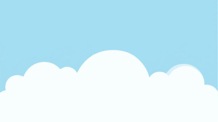 Clouds Under a Bright Blue Sky. Clouds and Blue Sky. Illustration of Blue Clear Sky.