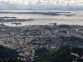 Obraz premium Brazil. Rio de Janeiro, view from Corcovado to the city