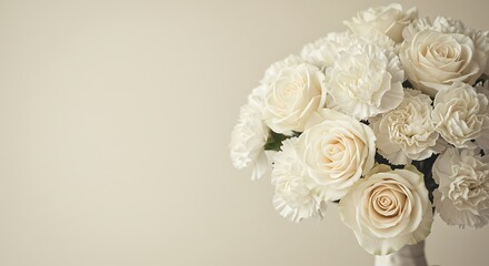 Elegant white floral bouquet