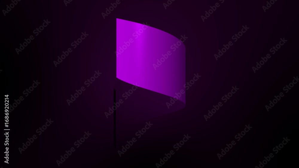 Poster abstract design a vibrant rotate tube ribbon-like element on a dark background, creating a sense of 