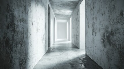 Fototapeta premium Empty concrete corridor