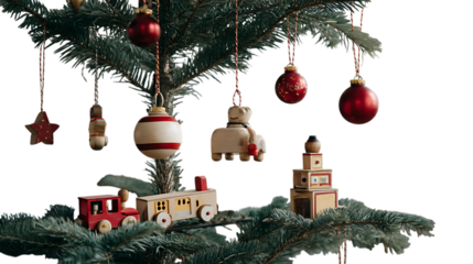 christmas tree with red bell