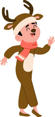 Fototapeta premium Reindeer Costume Child