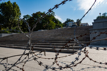 Barbed wire, Potemkin steps, Odesa