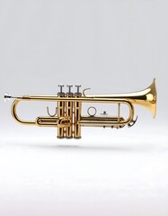 Obraz premium Gold trumpet, polished