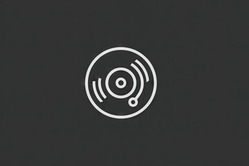 Simple graphic of a vinyl record.