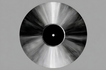 Close-up view of a vintage vinyl record.