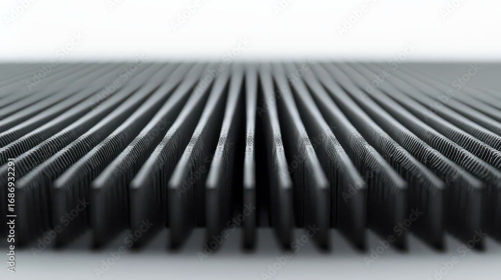 Poster rhythmic metal patterns: a close-up view showcasing an intricate arrangement of symmetrical, metalli