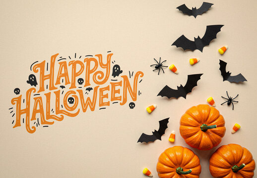 Halloween Themed Message Mockup