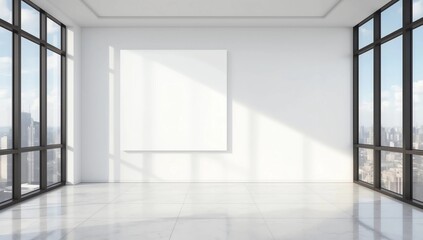 Contemporary gallery with banner side 
