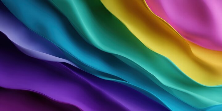 Colorful Fabric Layers in Vibrant Shades