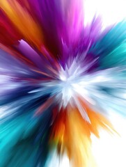 Vibrant Abstract Explosion of Colors