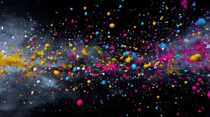 Colorful Cosmic Explosion in Space