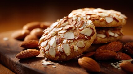 almond cookies and nuts delicious treat