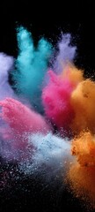 Vibrant Color Powder Explosion for Celebrations