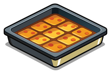 Isometric Grill Pan Illustration Black and White: A Culinary Icon for Cooking, Kitchenware, and Delicious Grilling Experiences at Home