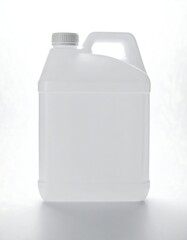 Empty white plastic jug