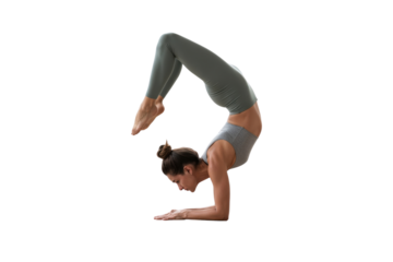 Women Practicing Yoga Poses in Sportswear transparent PNG
