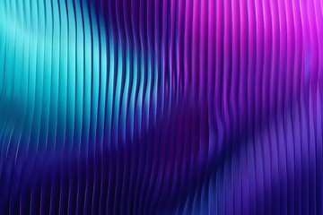 Abstract Wavy Lines Background with Vibrant Turquoise Blue and Purple Gradient Colors