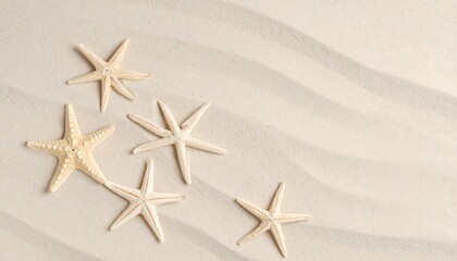 Starfish on light beige sand