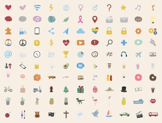 Fototapeta premium Icon sheet