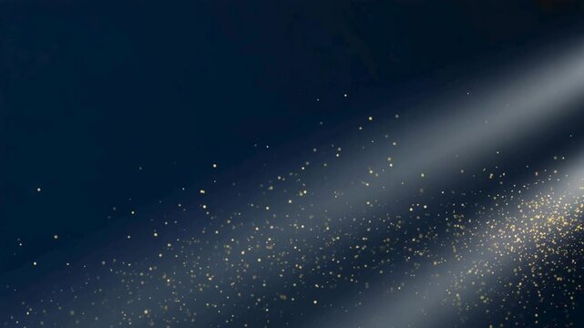 Stage Spotlight Beams with Floating Gold Dust