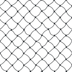 Close-up view of a black chainlink wire fence pattern providing security and enclosure